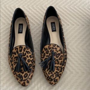 Jones New York cheetah hair calf flats